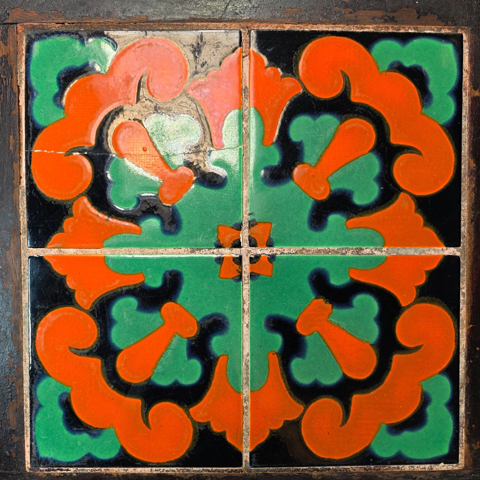Antique Tile Top Table Sterling Furniture Santa Monica/Taylor Style California