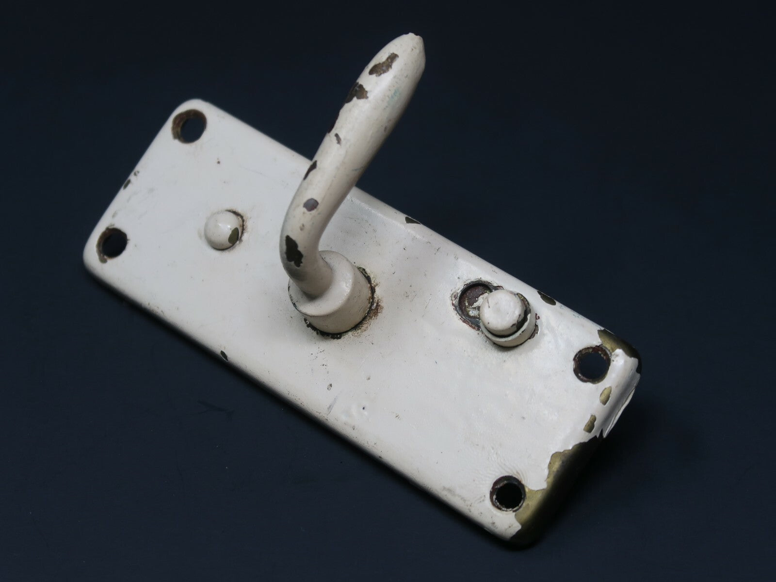 Antique Window Sash Lock Latch Hardware Lever With Lock Shabby Chic White (A)