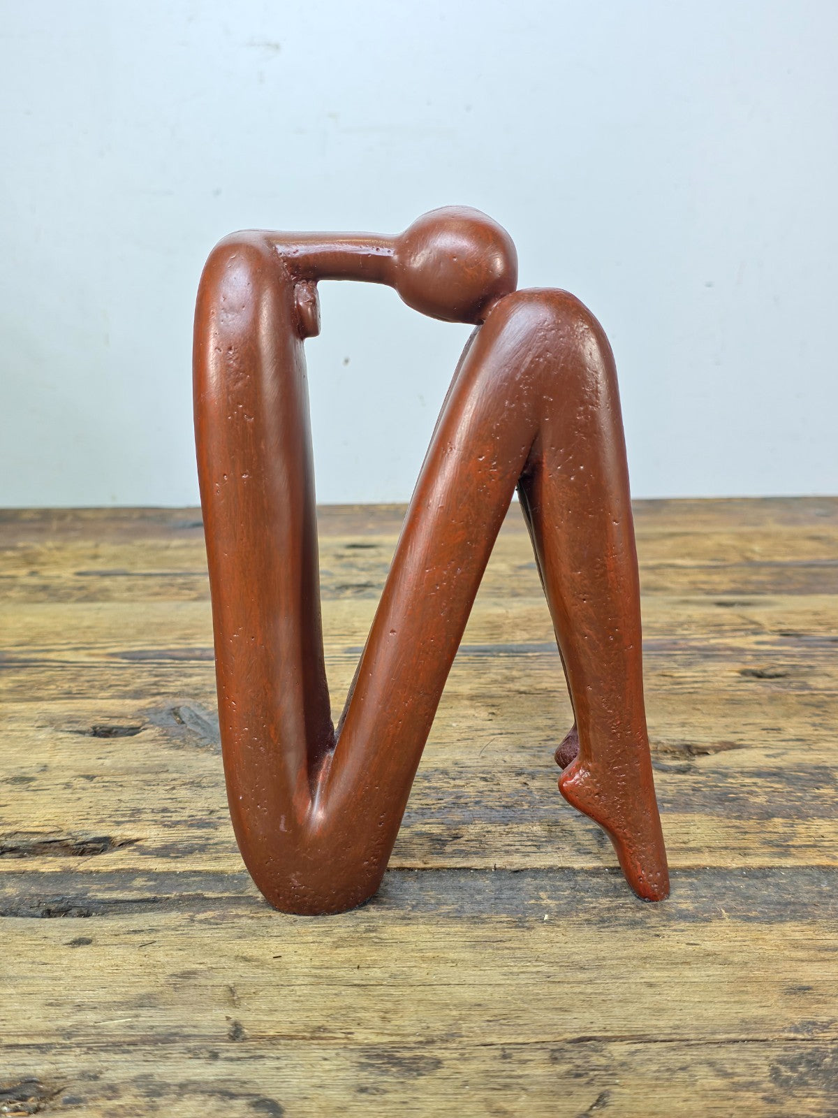 Handcrafted Modernist Abstract Human Figure Sculpture