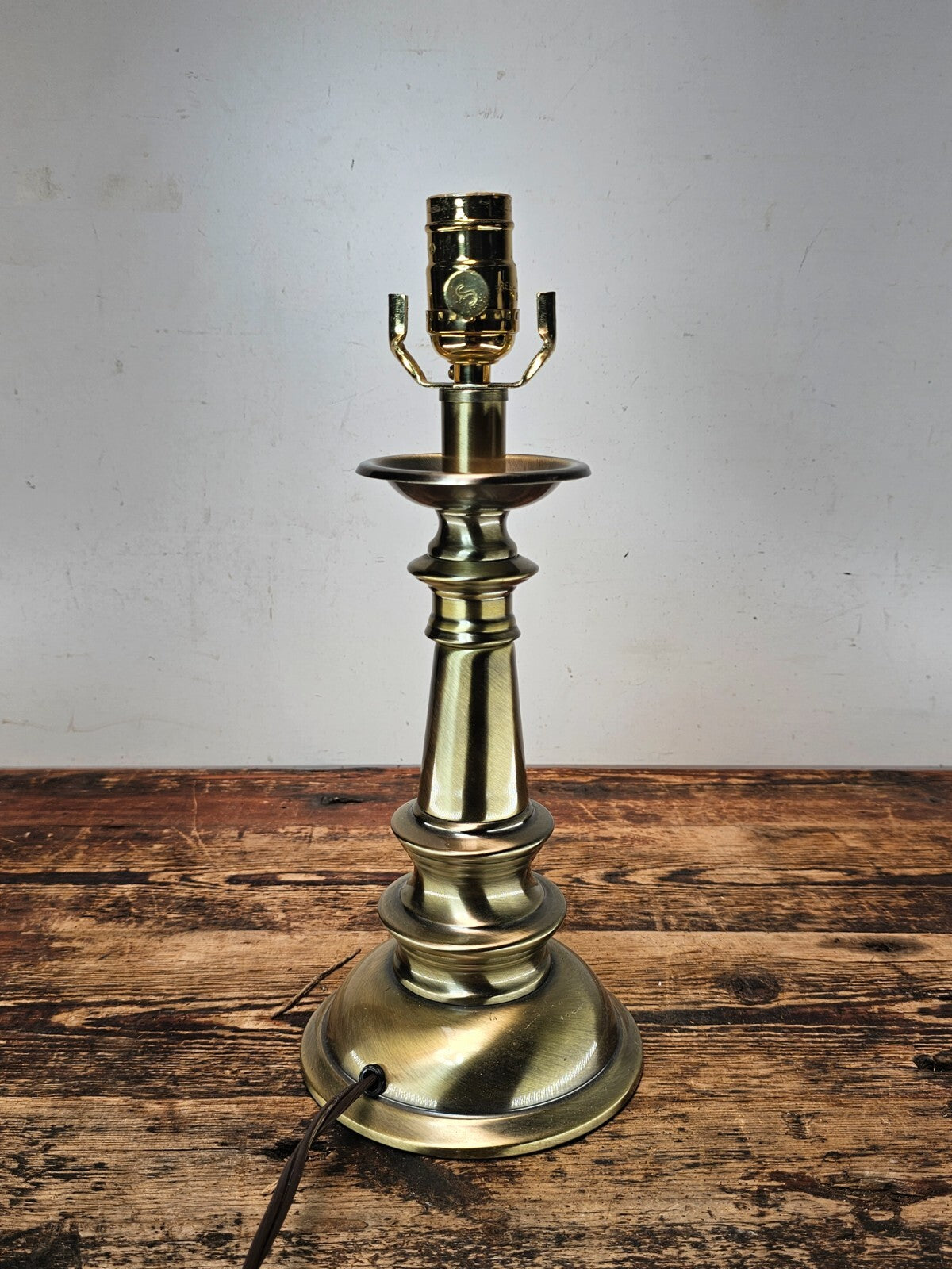 Stiffel Hollywood Regency Brass Table Lamp 21"H