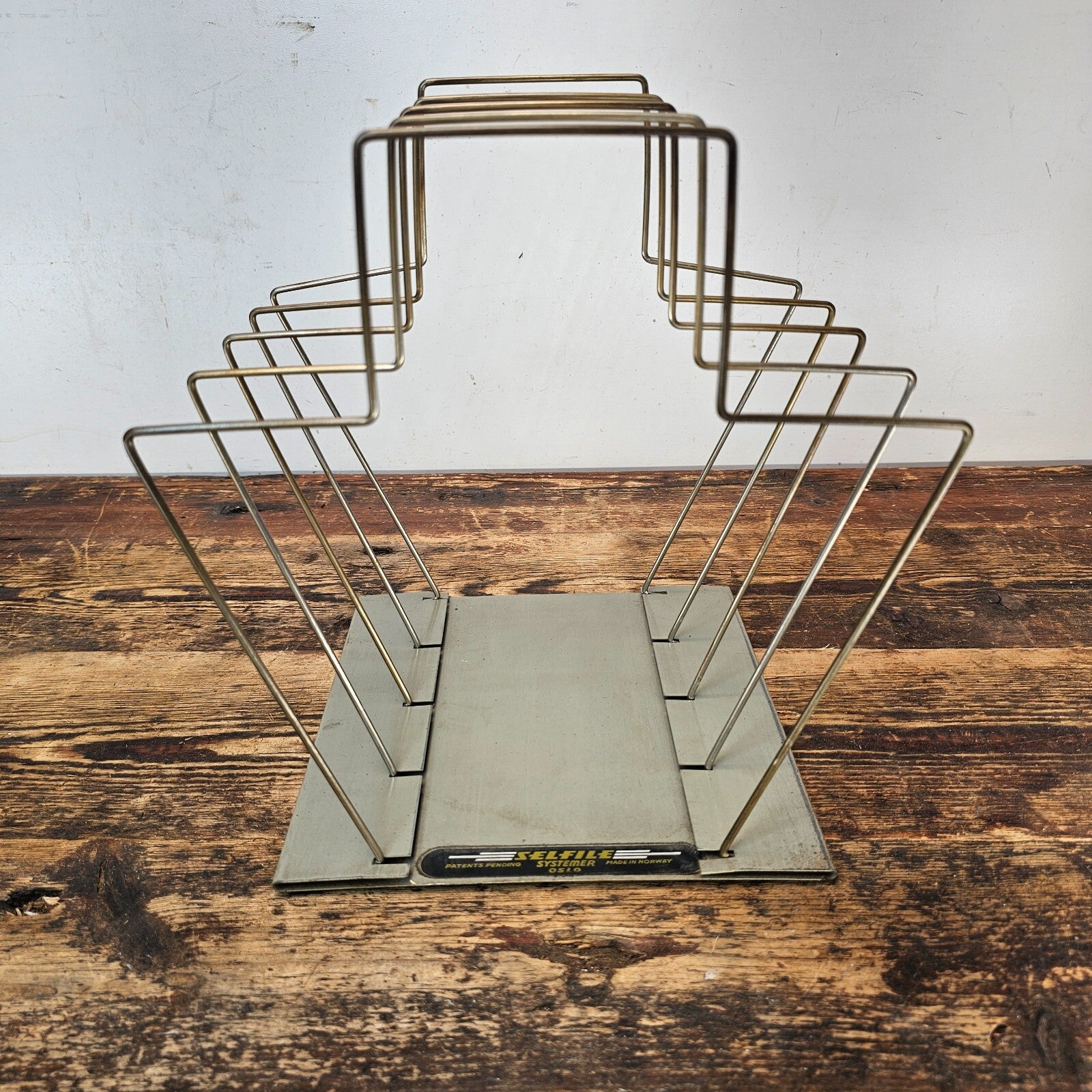 Vintage Norwegian-Made Paper Filing System by SELFILE Systemer