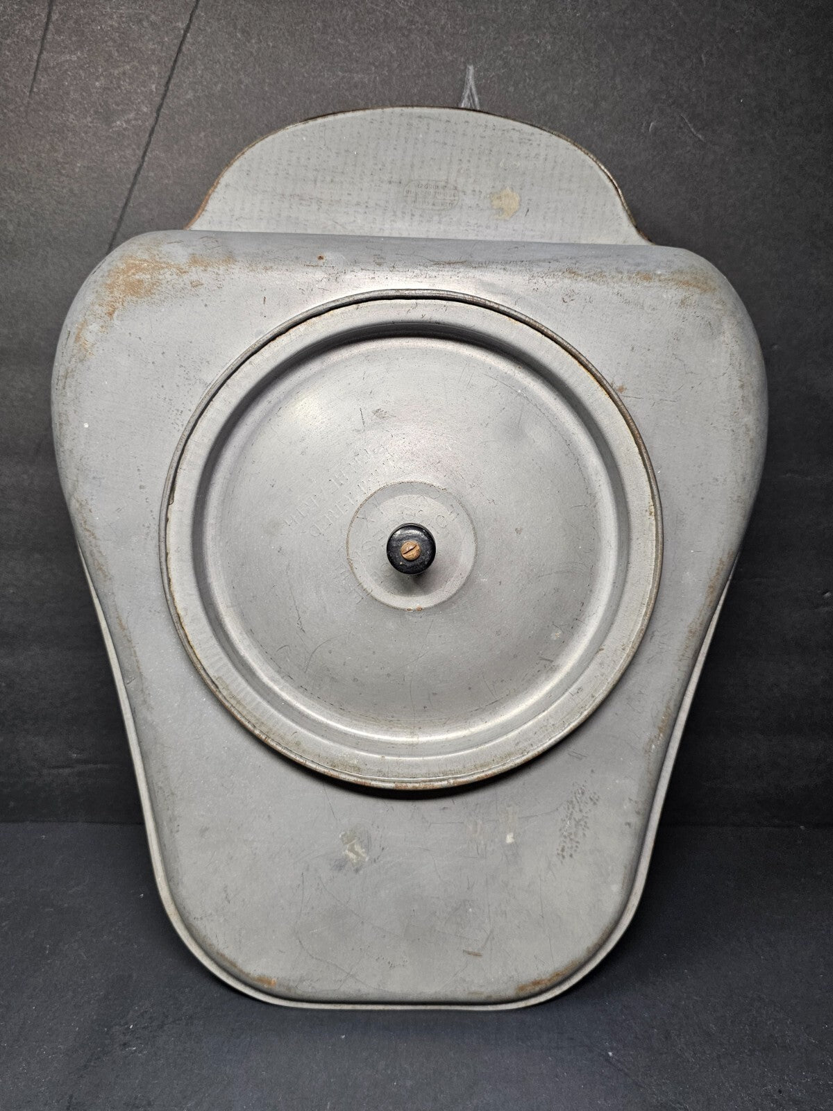 Antique Steel Bed Pan With Hinged Lid Made By Duquesne Works ?