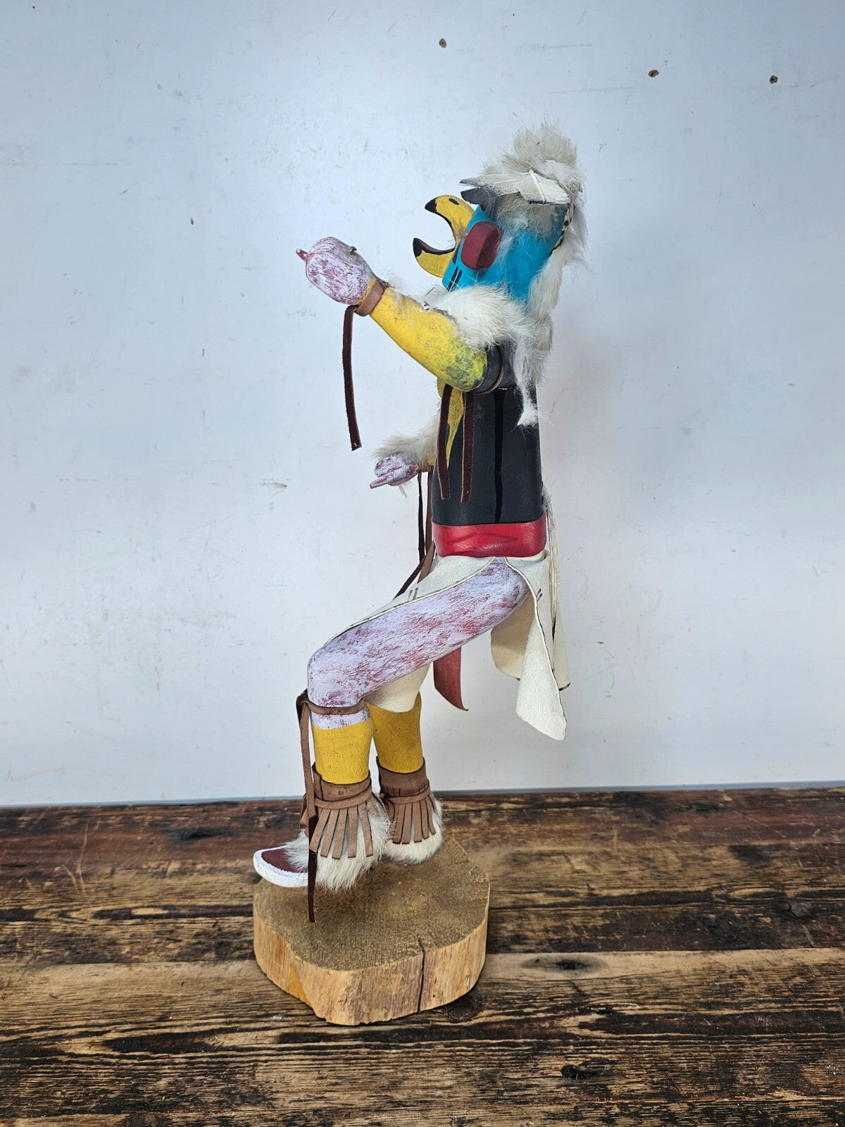 Hopi Eagle Dancer Kachina Doll (Partial Restoration Needed) 20"H