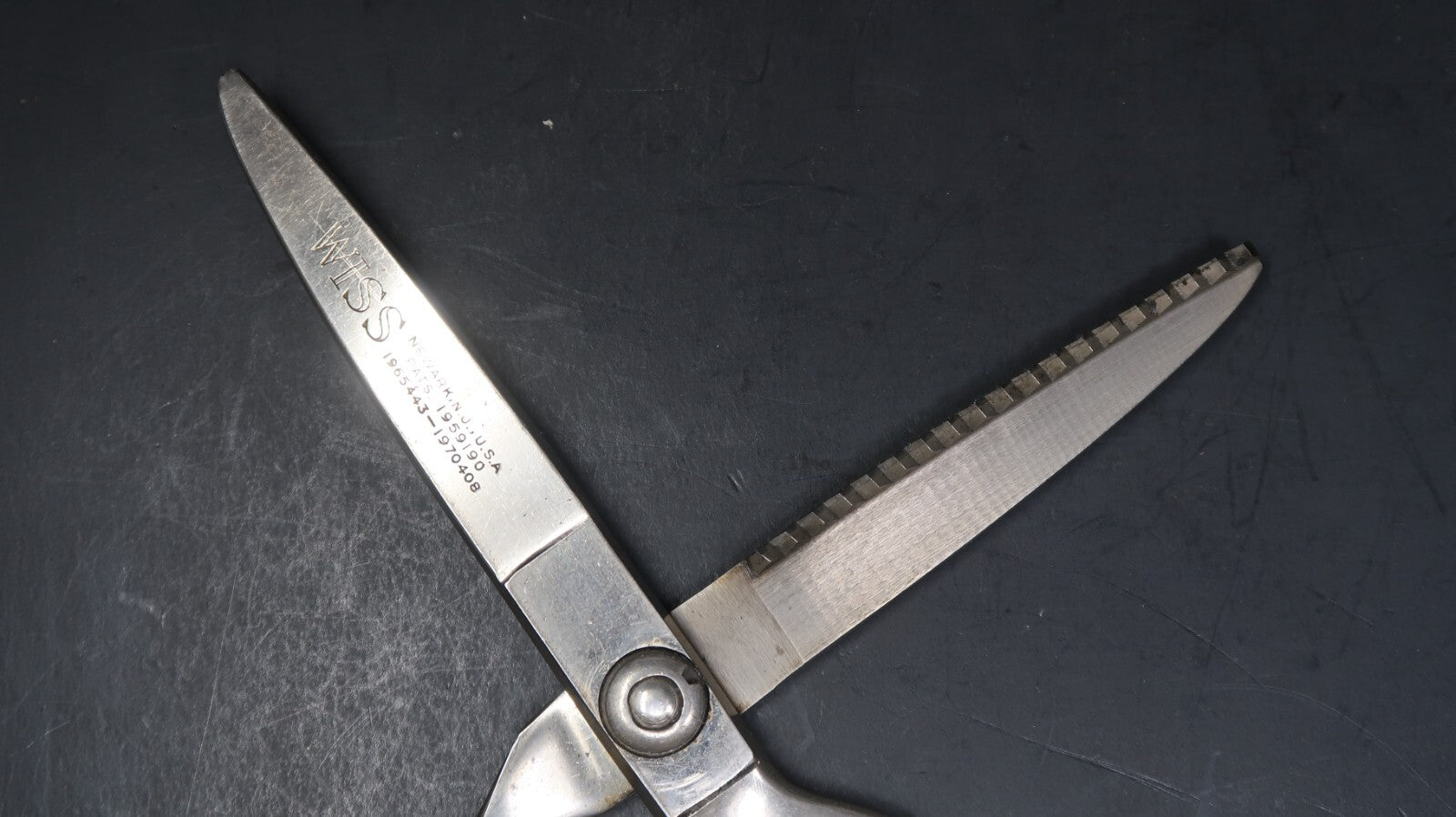 Vintage Wiss Pinking Shears Model C Sewing Scissors Dressmaking