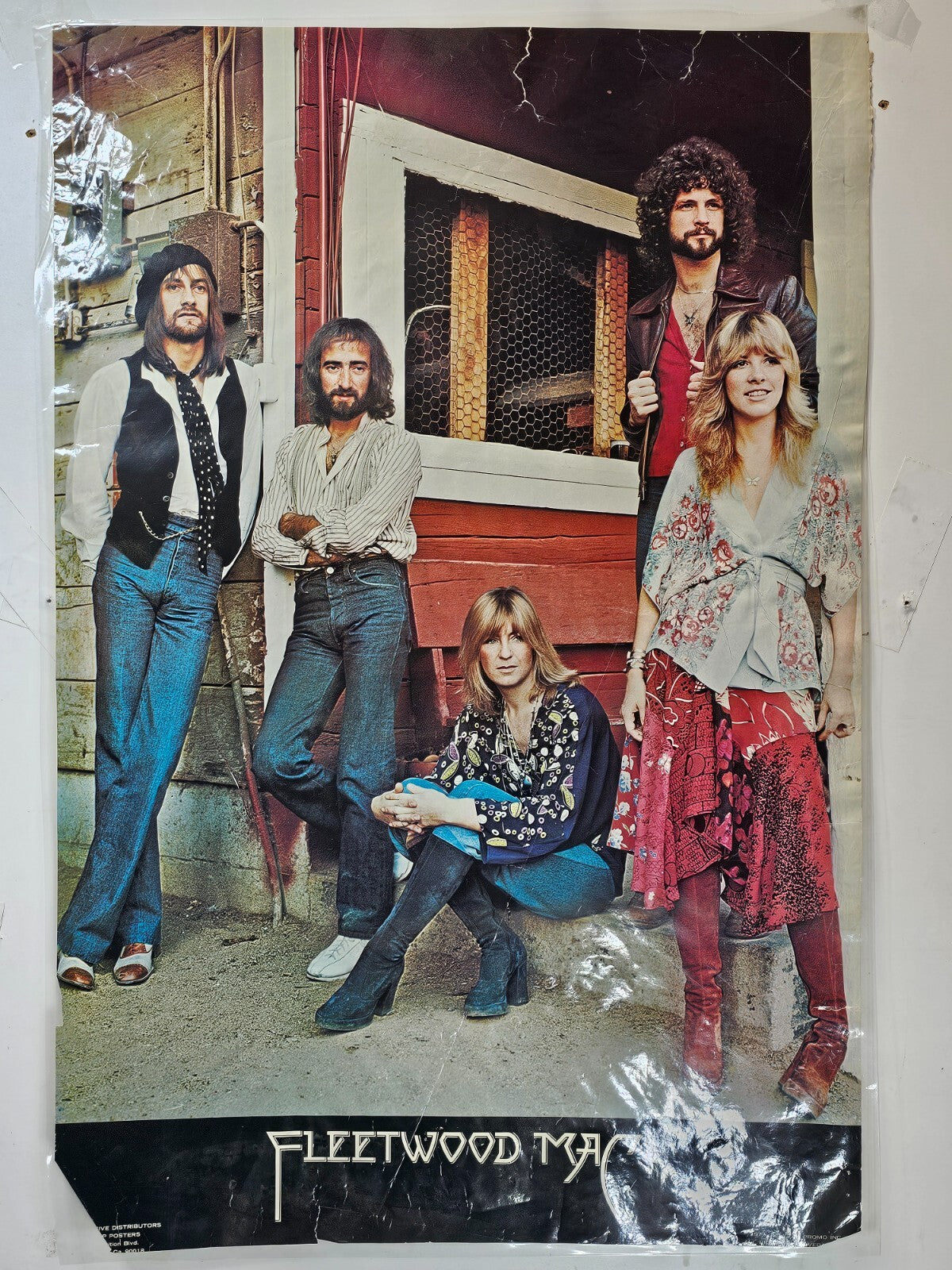 1977 Fleetwood Mac Official Poster (Damaged) 34.5"H x 23"W