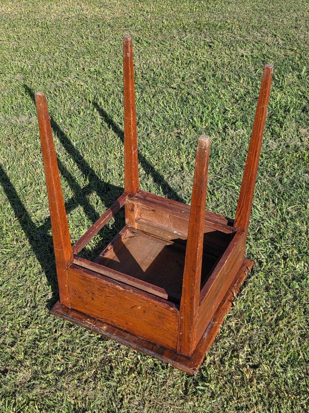 Antique New England Cherry One-Drawer Work Table c.1820s Original Mushroom Knob