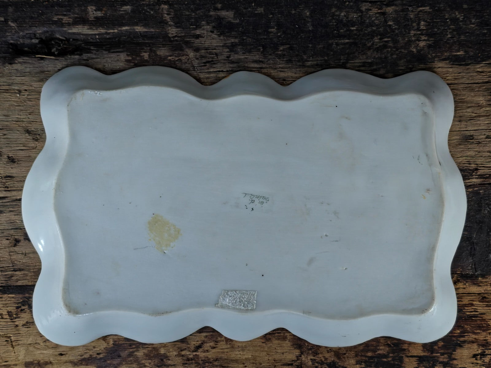 Hand Painted Nippon Style Moriage Tray, Floral Gold Gilt Porcelain 8.25" × 5.25"