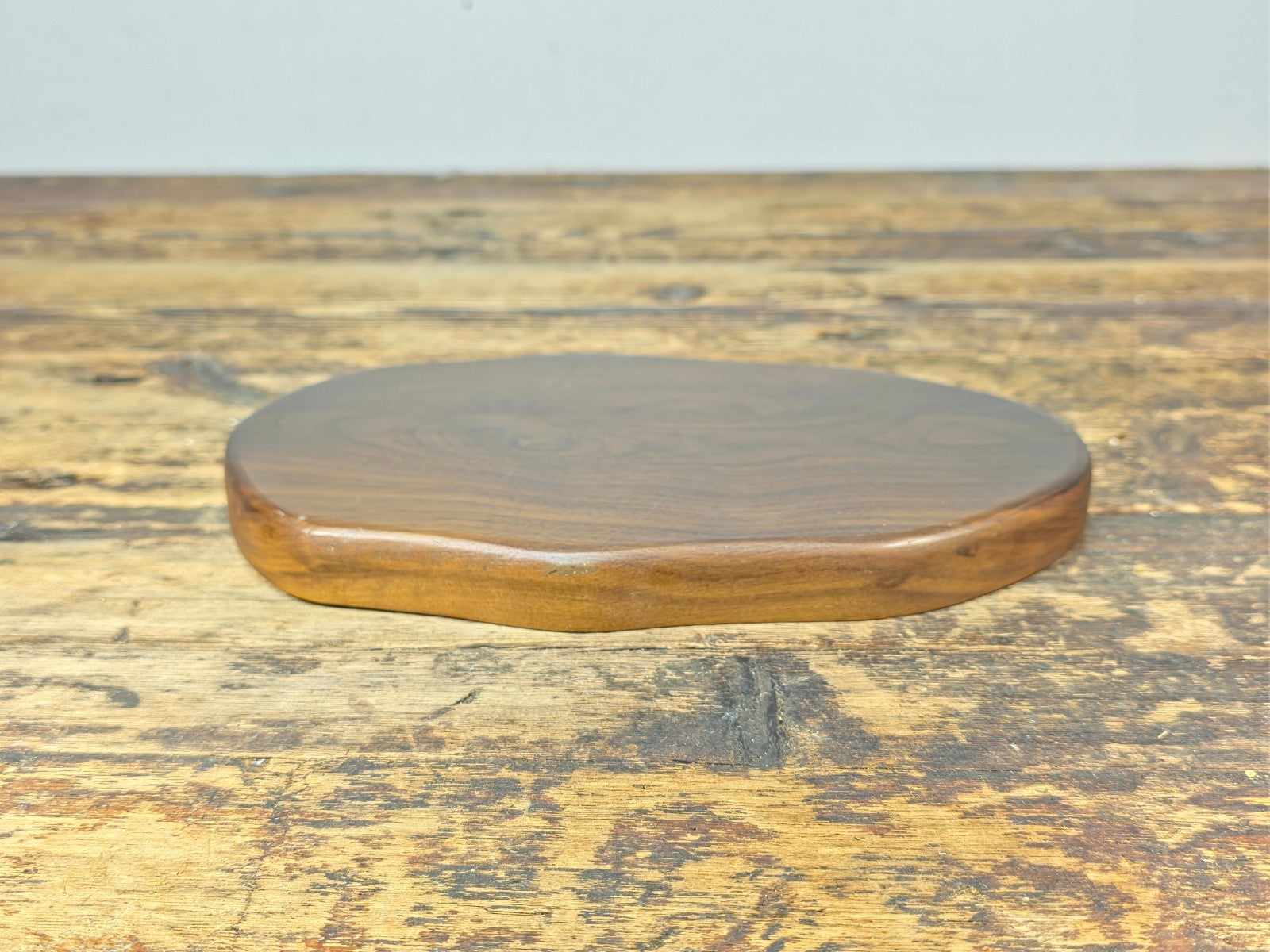 Vintage Wooden Display Stand / Base – Walnut Finish 9.5" x 6.5"