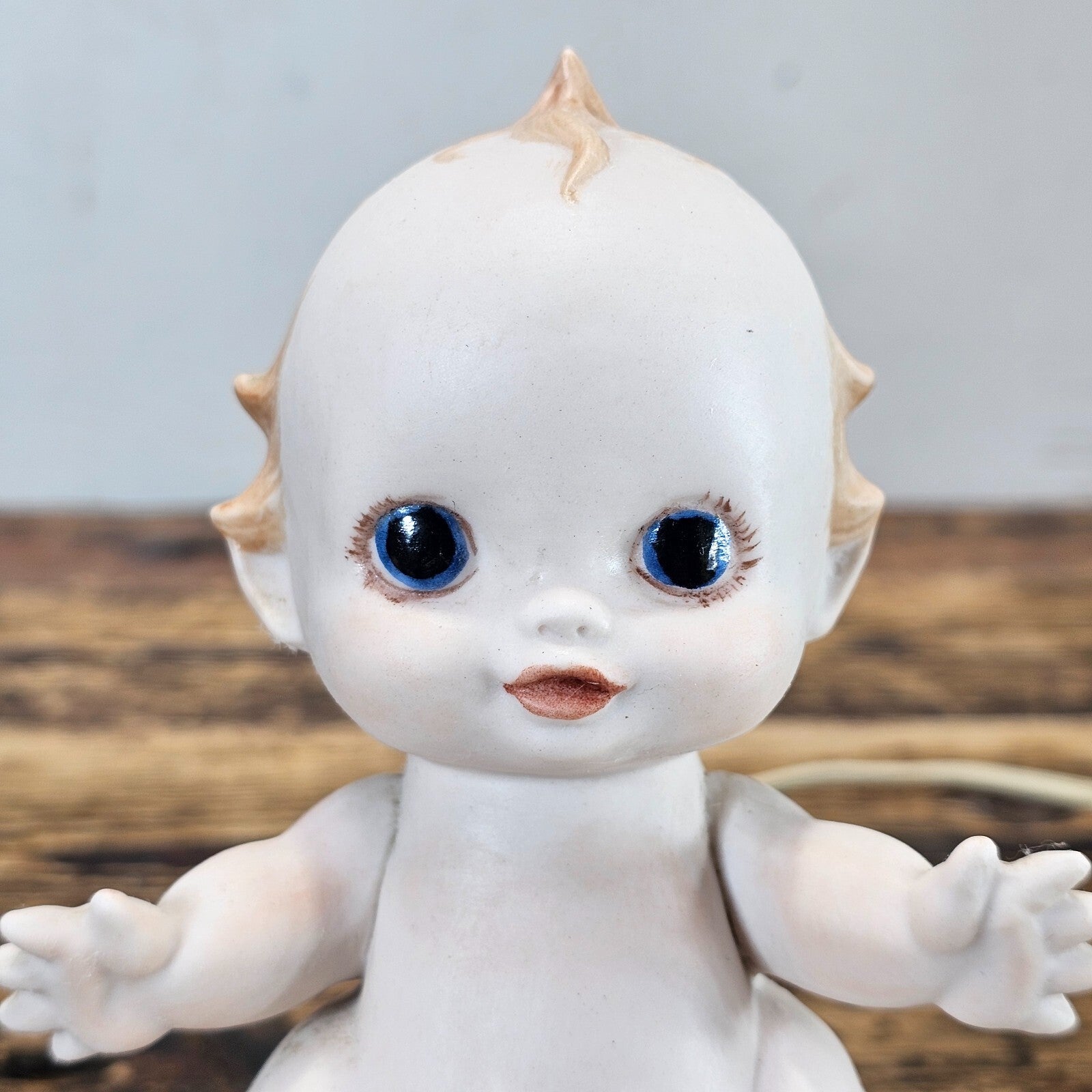 Vintage Kewpie Baby Doll Bisque Lamp