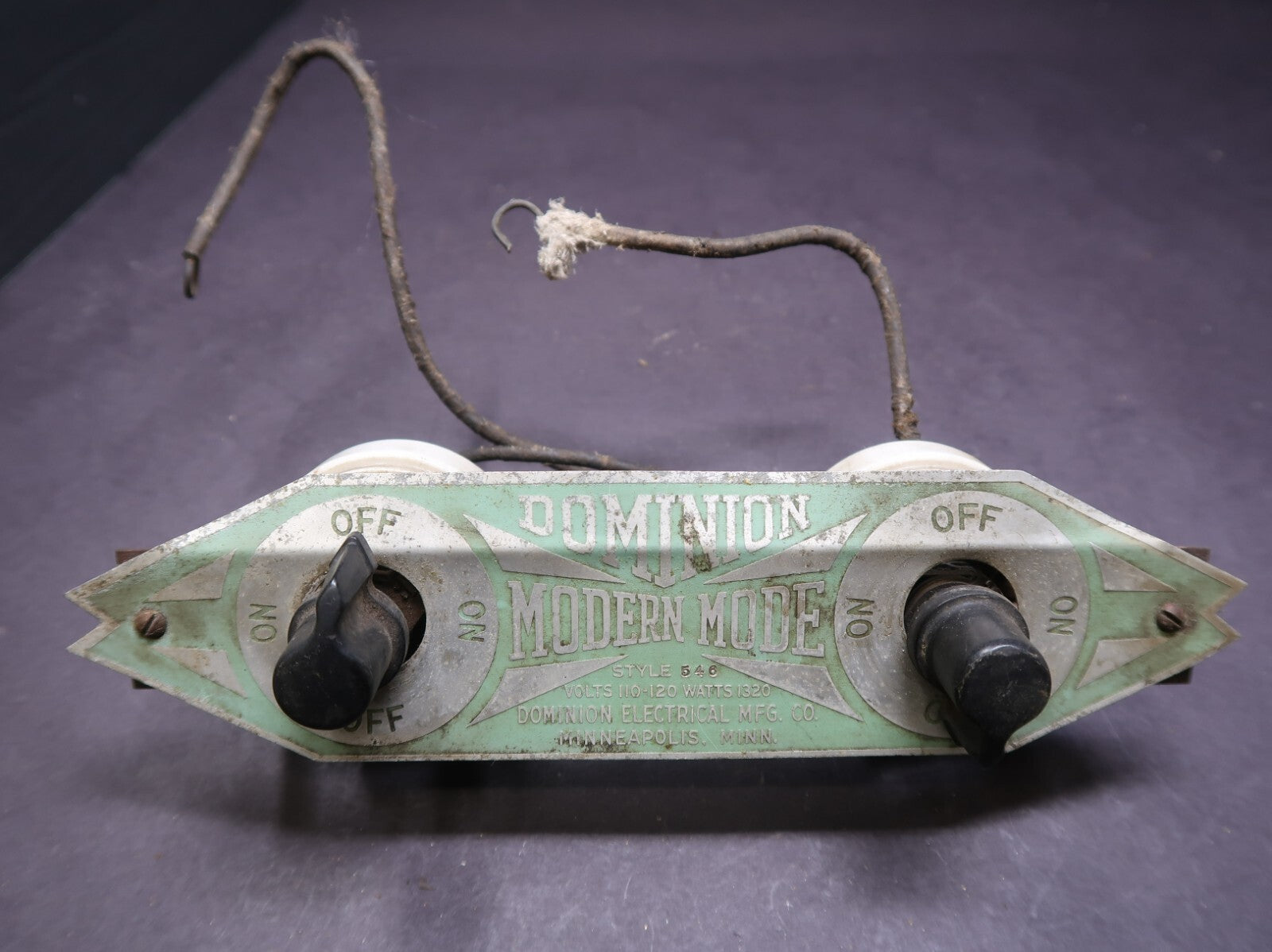 Dominion Electrical MFG Co. Modern Mode Style 546 (Parts Only)