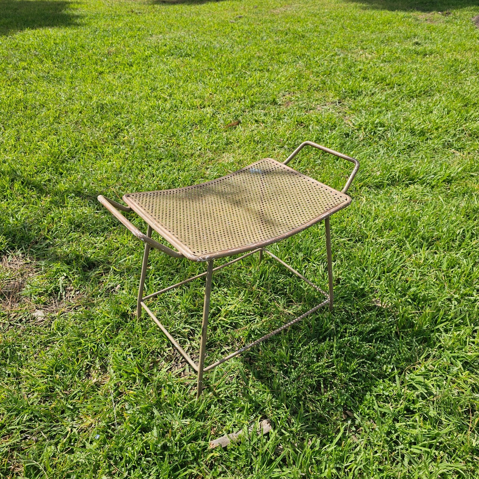 Industrial Steel Stool Gardening Patio Stool Plant Stand MCM