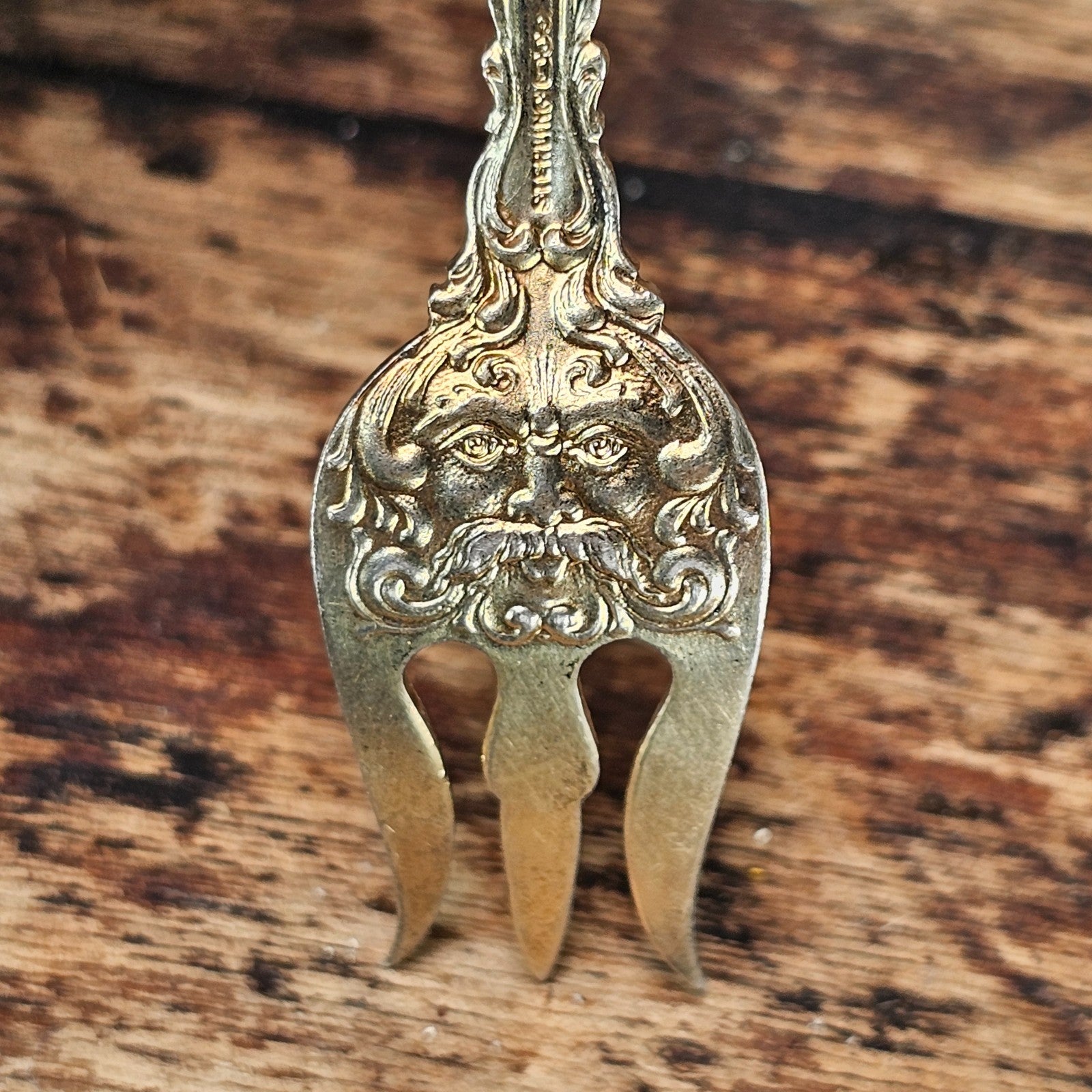 RARE Antique Dominick & Haff Renaissance Enameled Sterling Silver Food Pick 5.5"