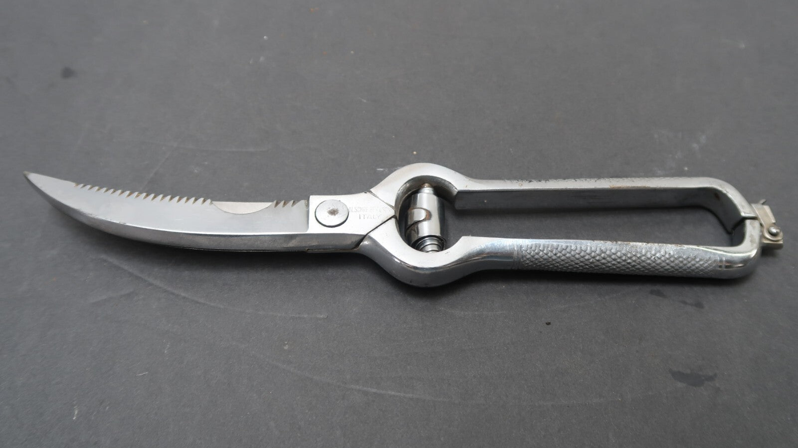 N Schreiber & Sons Chrome Plated Poultry Kitchen Shears Scissors Made In Italy