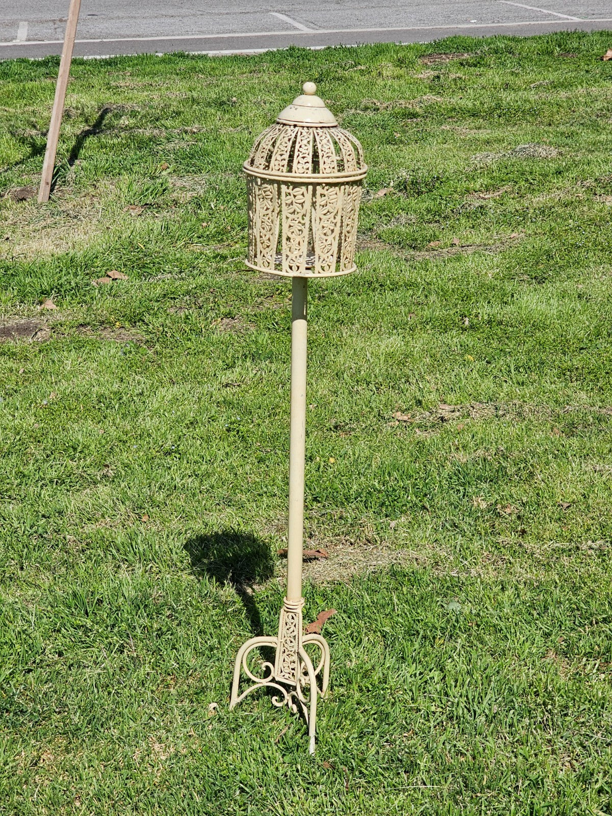 Vintage Style Birdcage Candle Holder Stand 45"H
