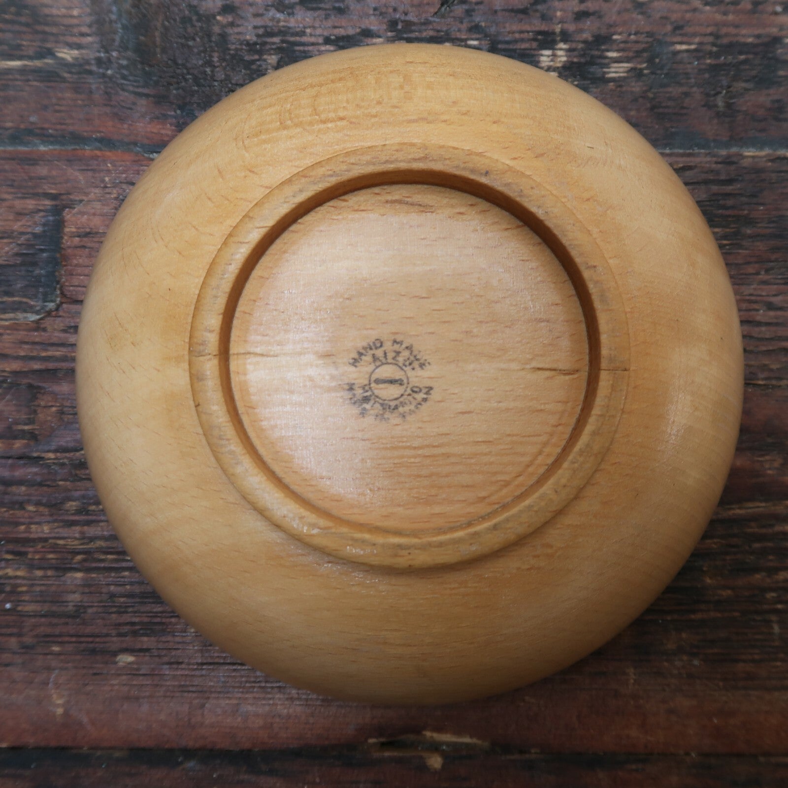 Vintage Wooden Bowls Made By Matsumoto Aizuwakamatsu City in Japan