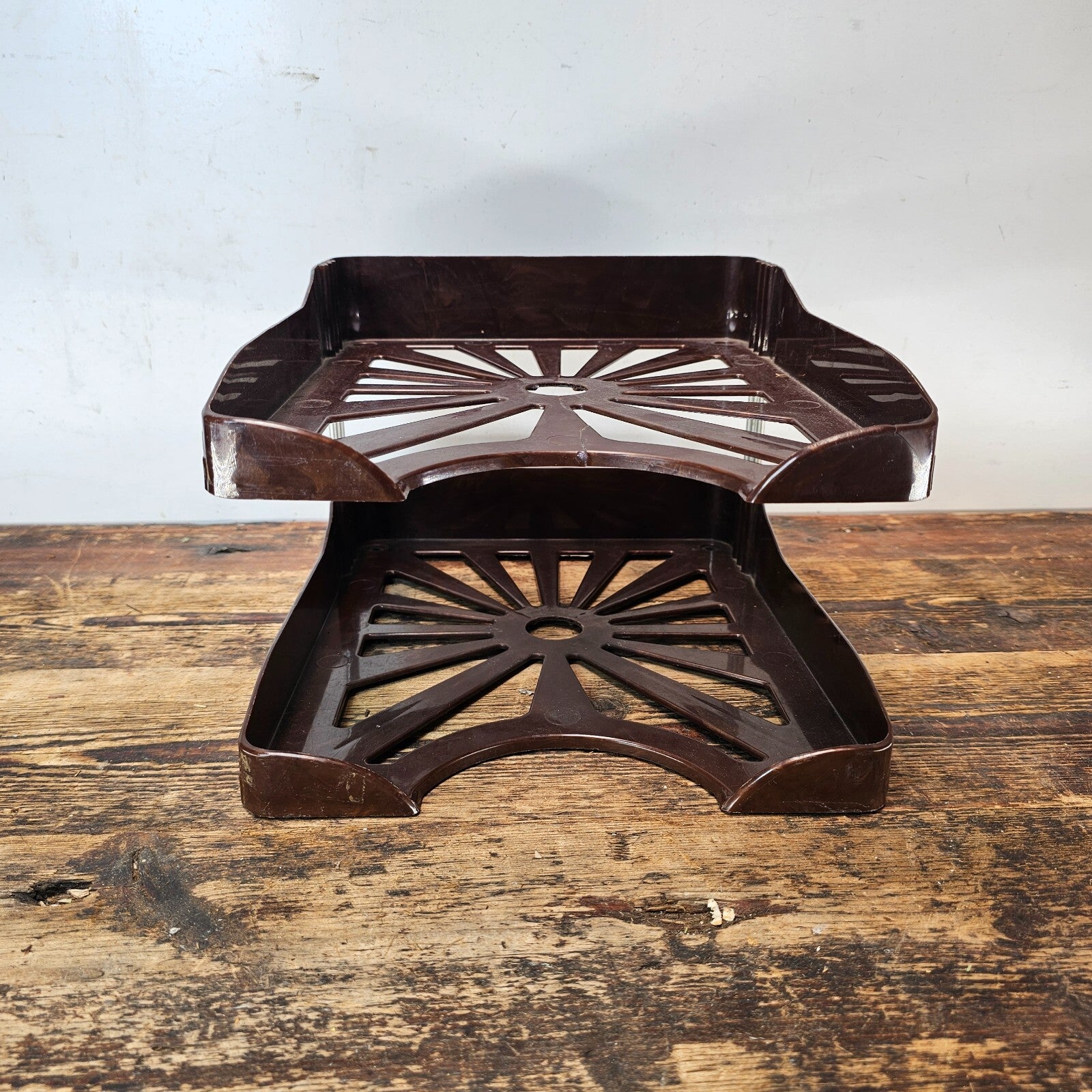 Bert M Morris Co. Two-Tier Plastic Paper Tray 1940s