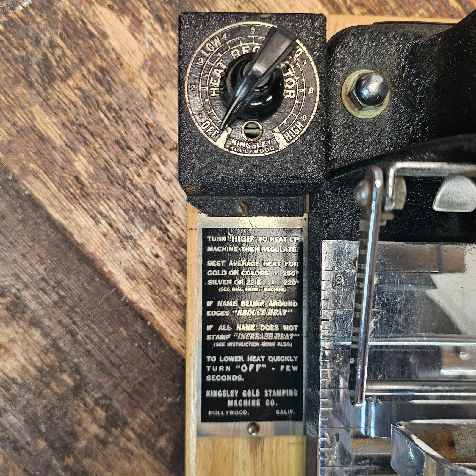 Kingsley Gold Hot Foil Stamping Machine