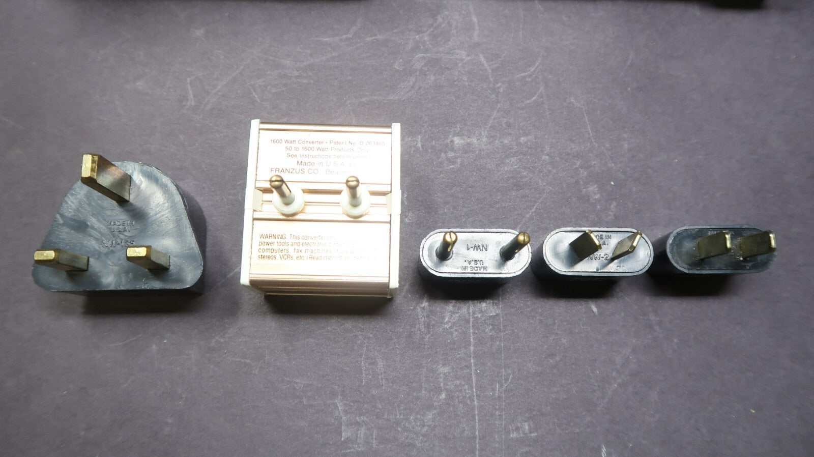 Franzus Travel-Lite Worldwide Converter Adapters Model BK-1600