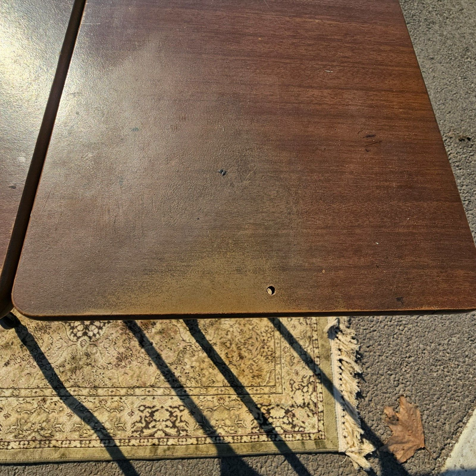MASO Steel Products Rolling Drop Leaf Typewriter Table MCM