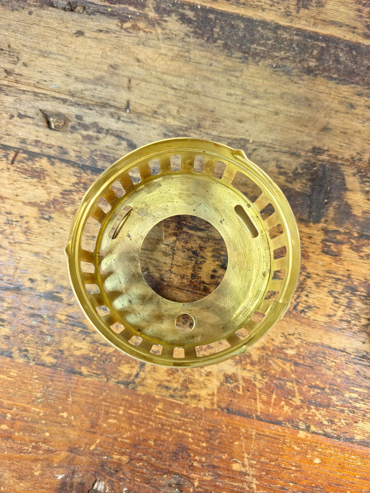Vintage SVEA 123 brass camping stove — made in Sweden.