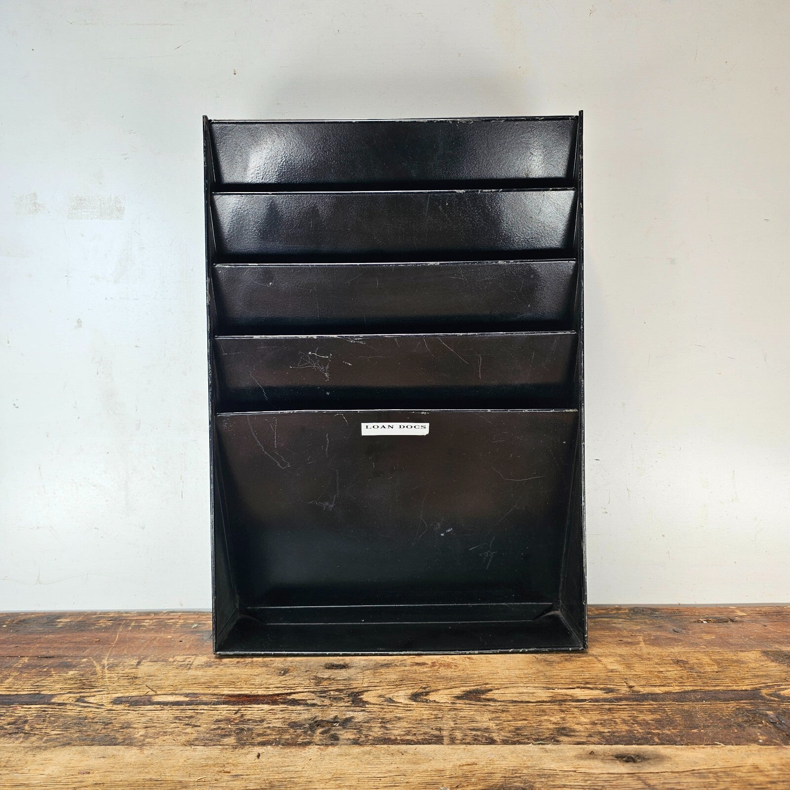 Steel Black 4-Pocket File Organizer