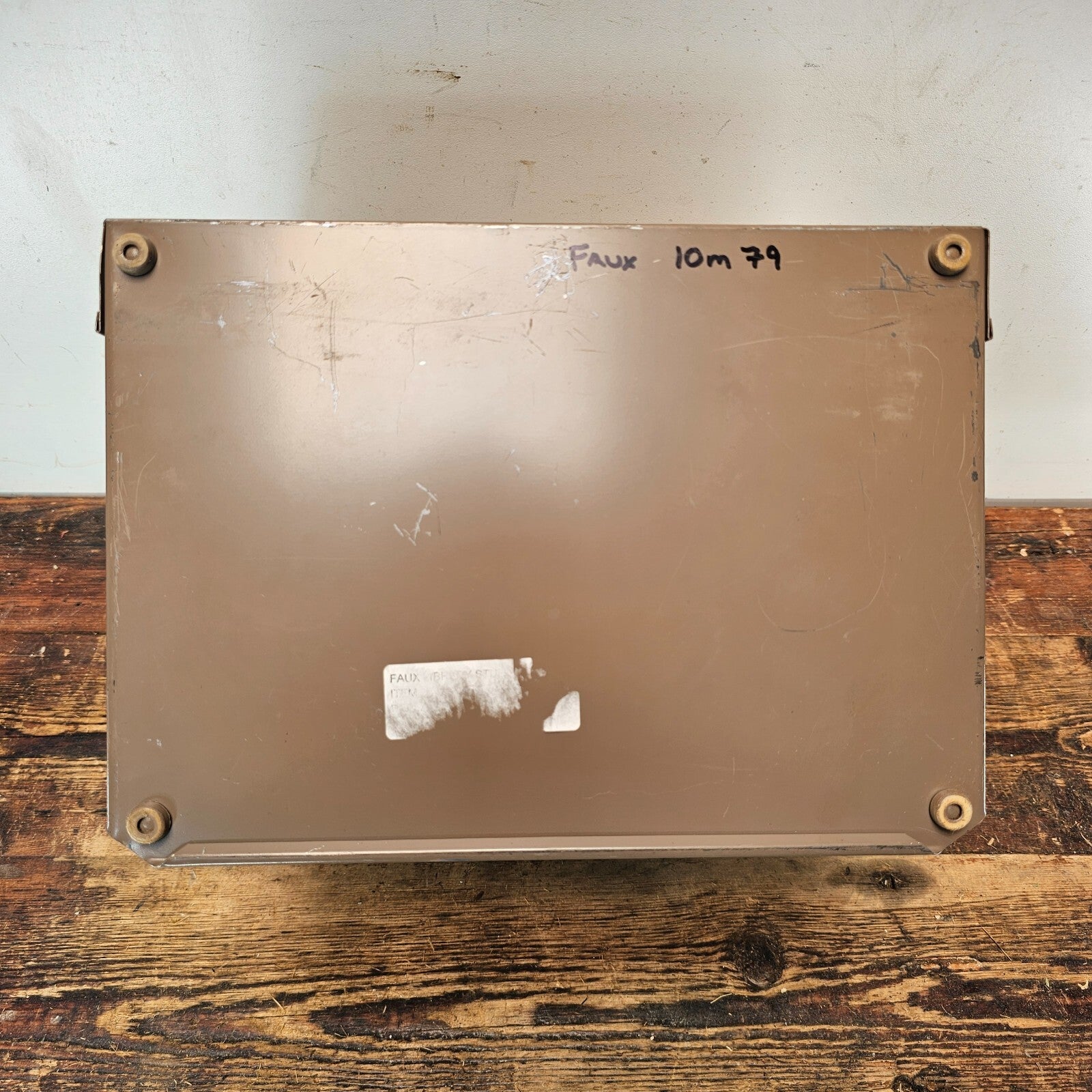 Vintage 4-Tier Wall-Mounted / Desktop Steel File Organizer