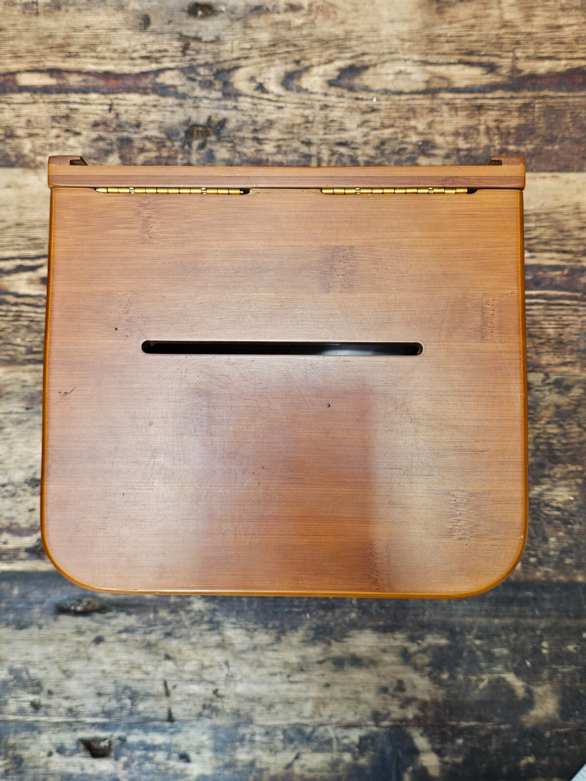 Bamboo Suggestion Box With Side Compartment 9.5"L x 8"H x 7.75"D