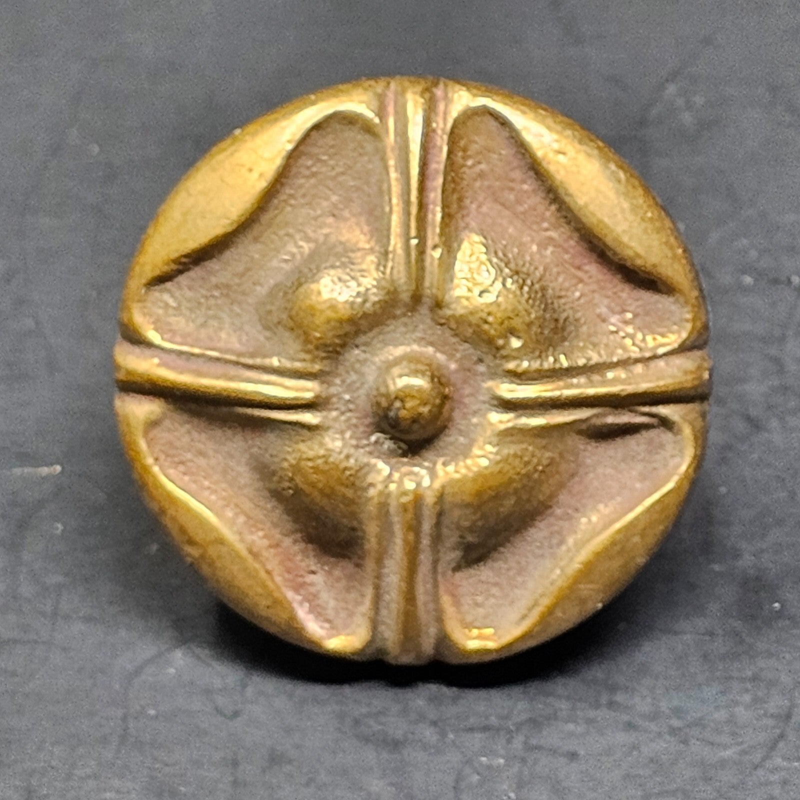 Vintage Single Door Knob Solid Brass (11 oz.)