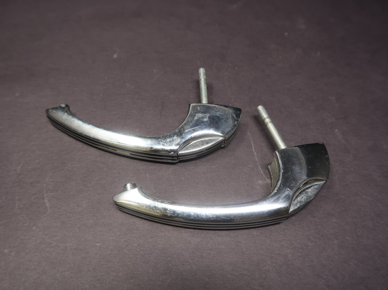 Set of 2 Vintage Amerock Cabinet Pulls Kitchen Drawer Pull Metal Chrome 4"