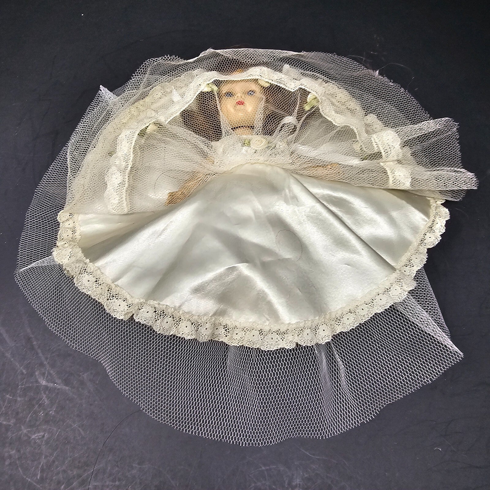 Vogue Ginny Bride Doll 8" Straight Leg Walker 1950's Made In USA