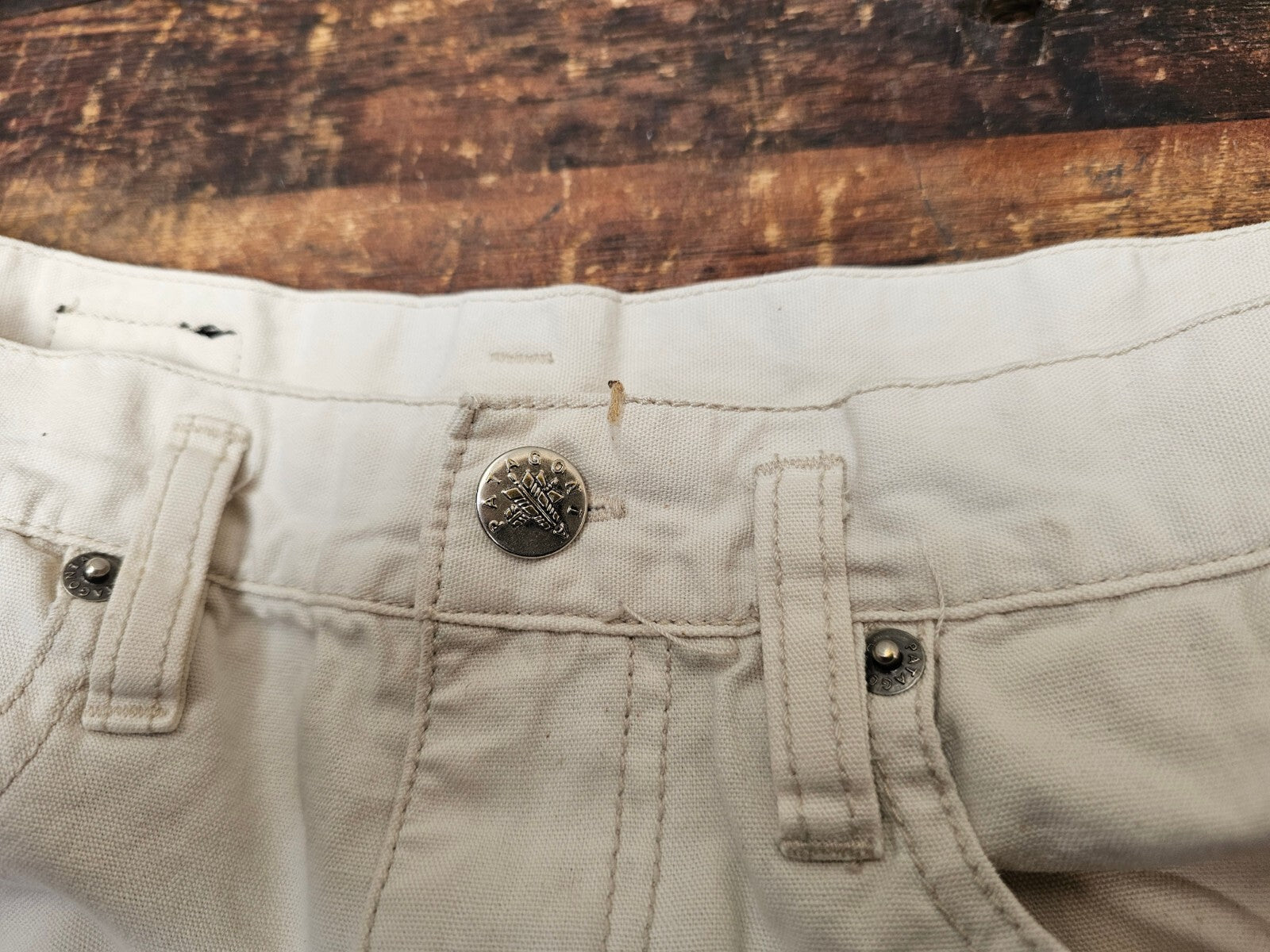 Vintage Patagonia Mens Chino Pants White 29" x 29" (Actual)