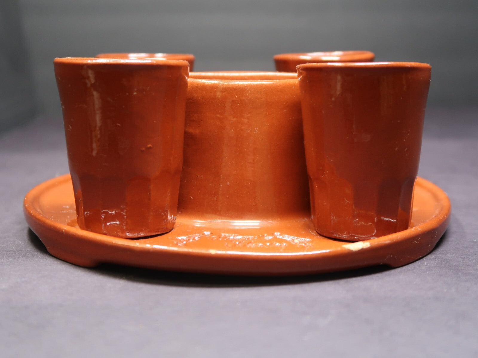 Vintage Wieland Ware Tequila Shooter Shot Glass Set Pottery