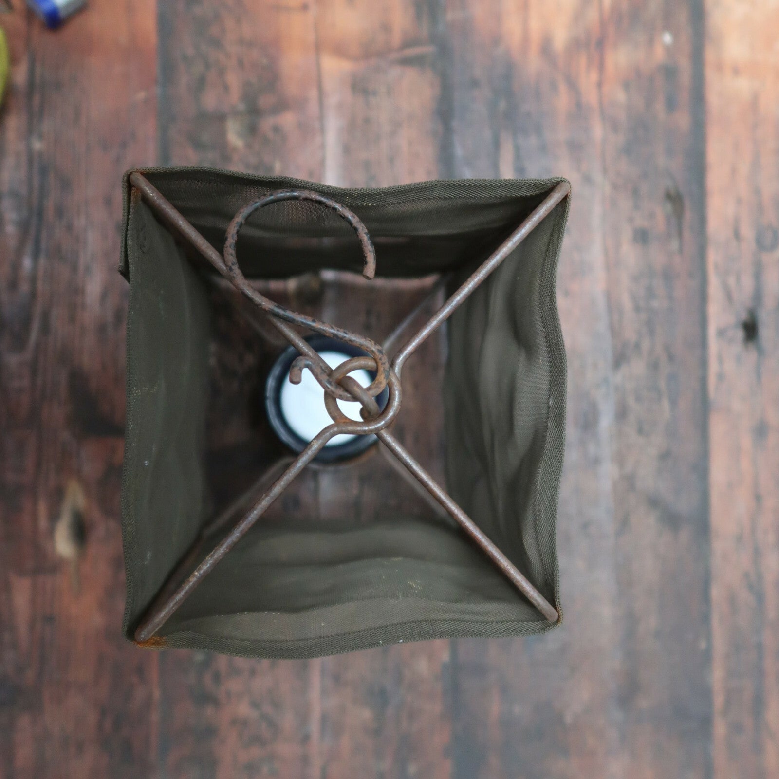 Rustic Metal Mesh Candle Holder Table Top Hanging 5" x 5" x H 9"