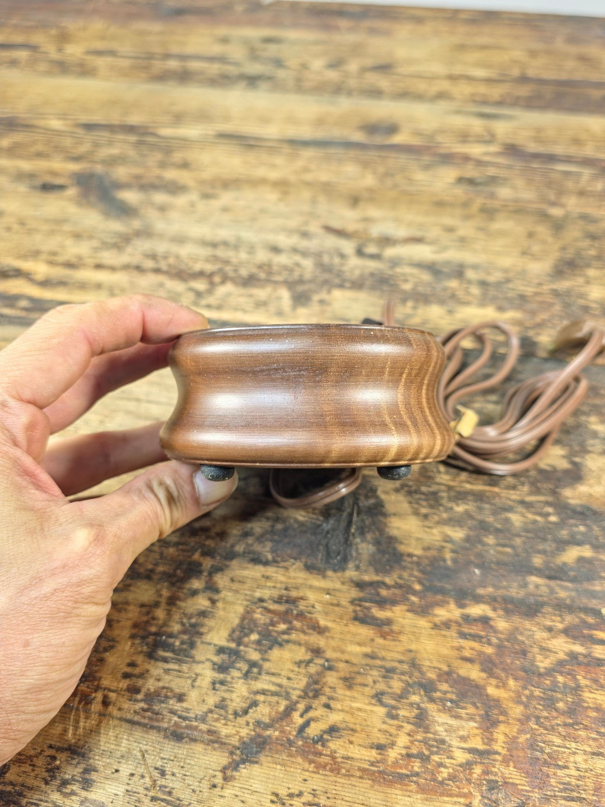 Vintage Wooden Display Light Stand by Analite Inc. “Show-Off Illuminator” USA