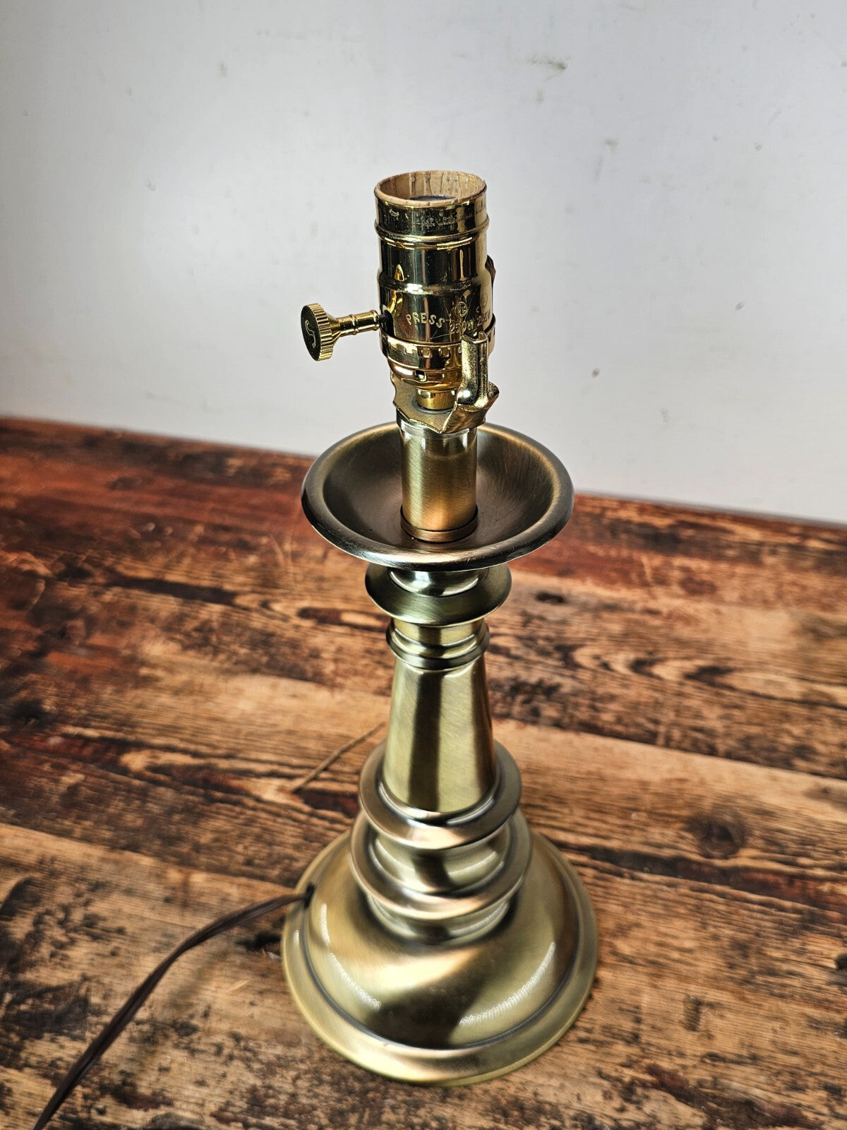 Stiffel Hollywood Regency Brass Table Lamp 21"H