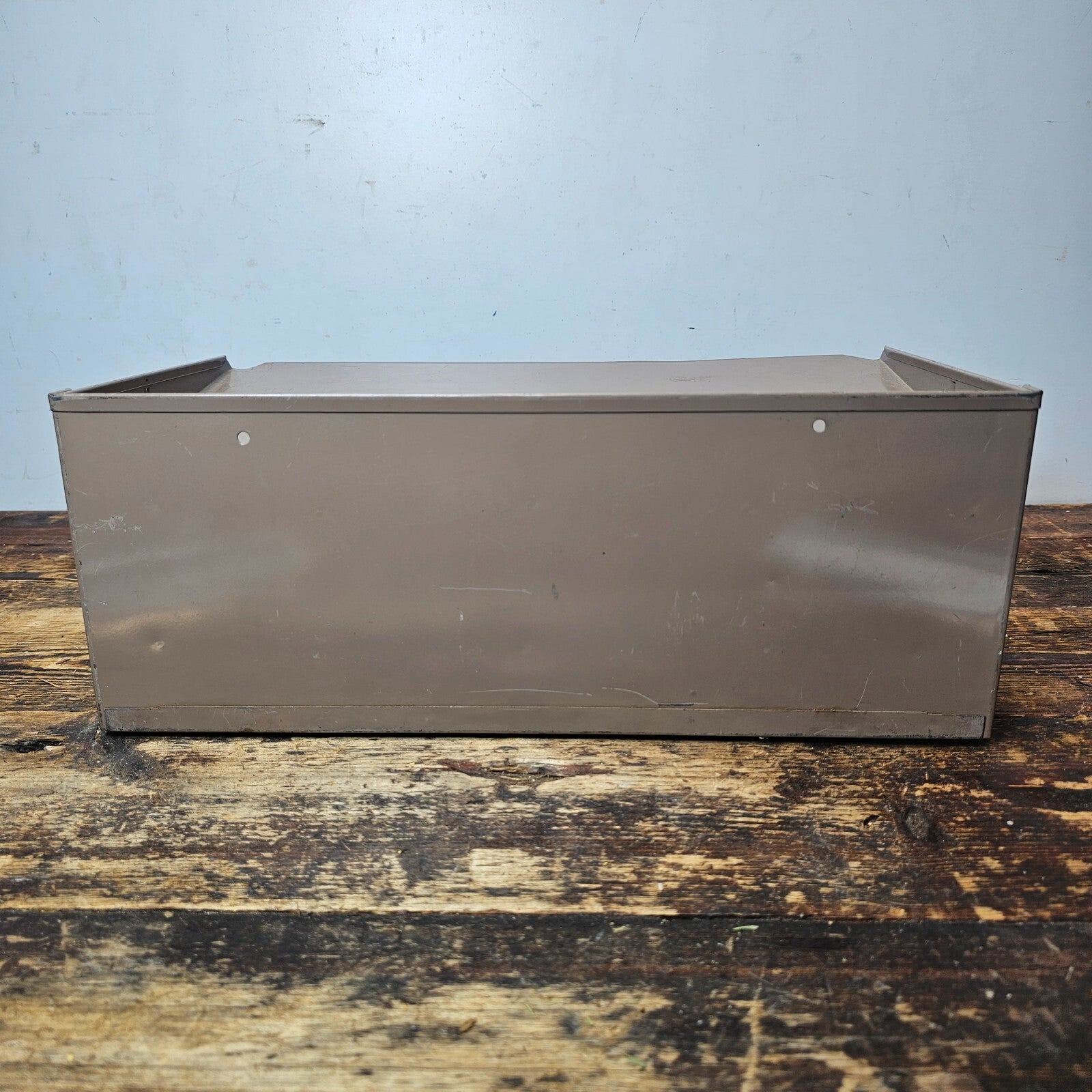 Vintage 3-Tier Wall-Mounted / Desktop Steel File Organizer