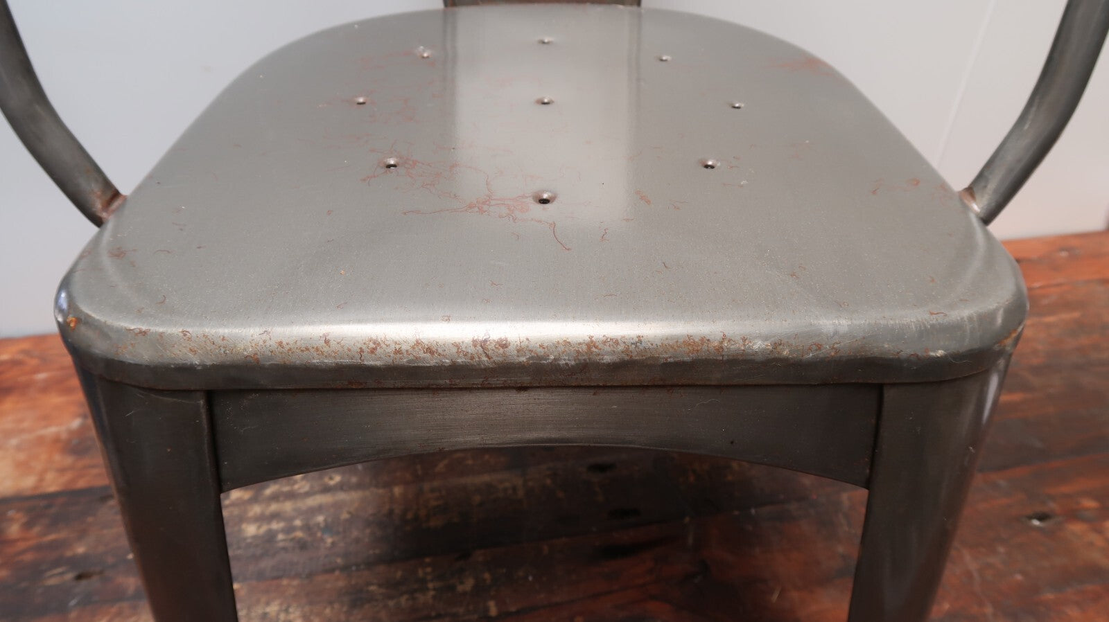World Market Metal Jackson Tub Chair Polished Metal Patio Chair (B)
