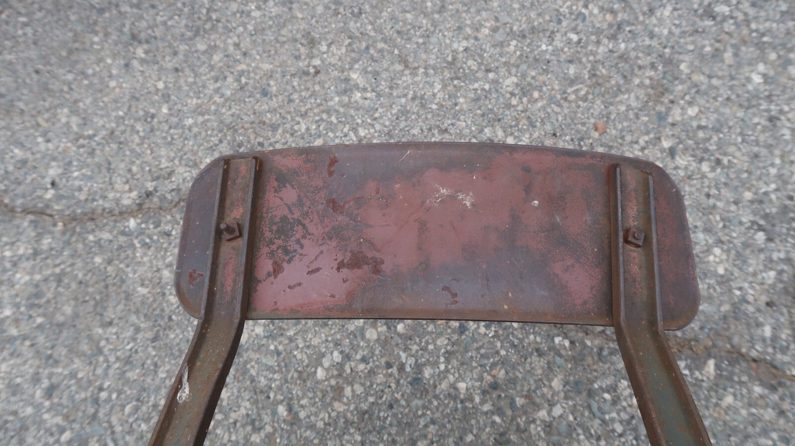 Antique Metal Industrial Stool High Chair Heavy Steel Chair 29 lb.