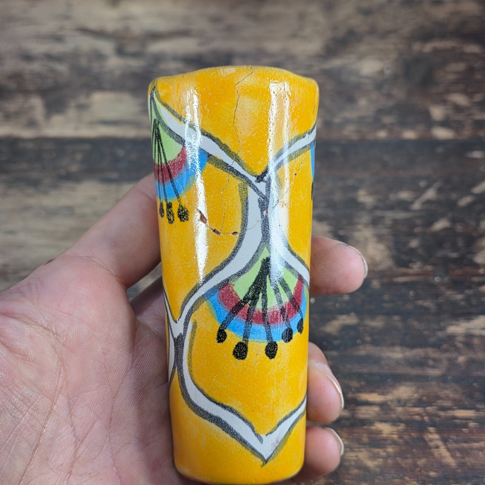 Vintage Talavera Mexico Shot Glasses – Hand Painted Ceramic Set