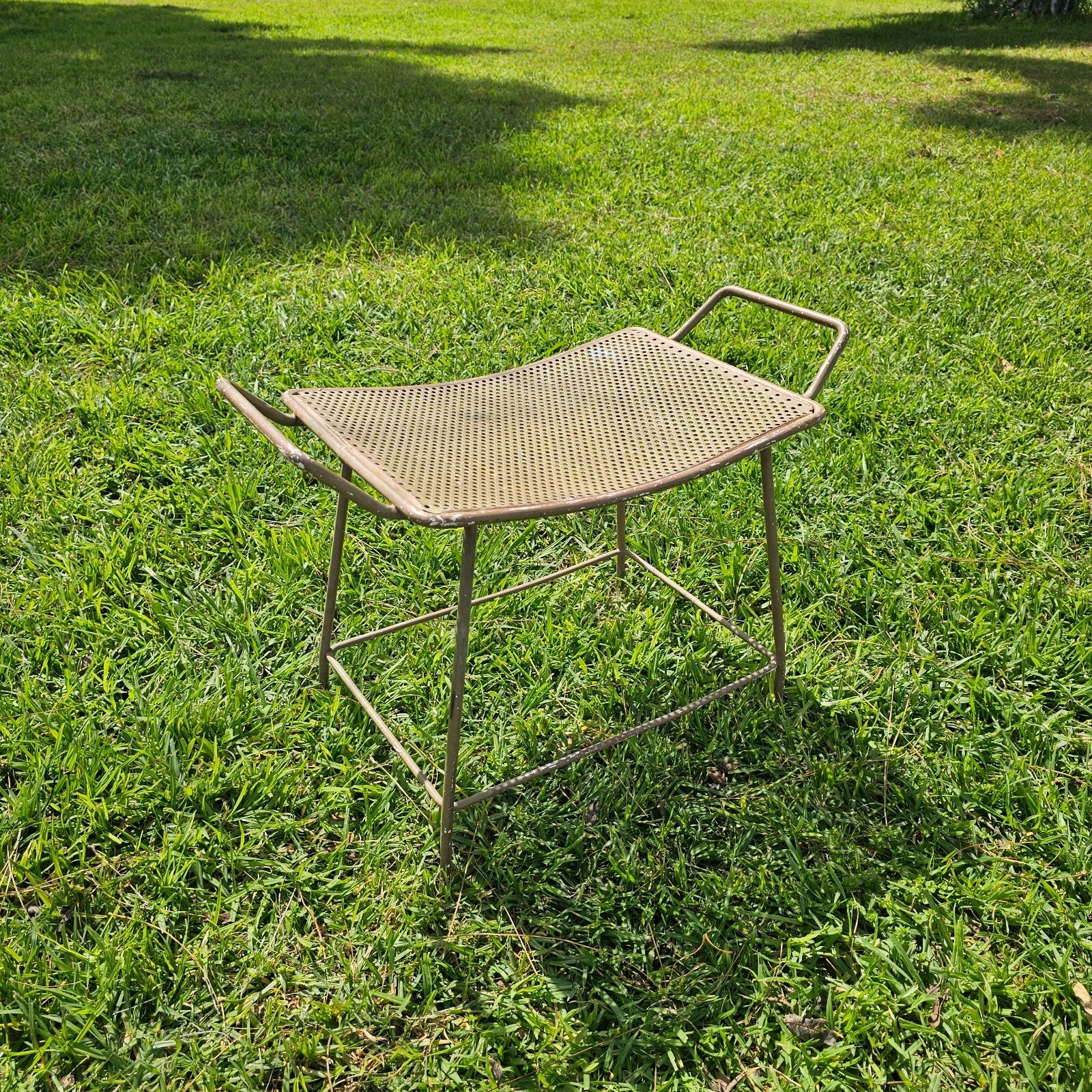 Industrial Steel Stool Gardening Patio Stool Plant Stand MCM