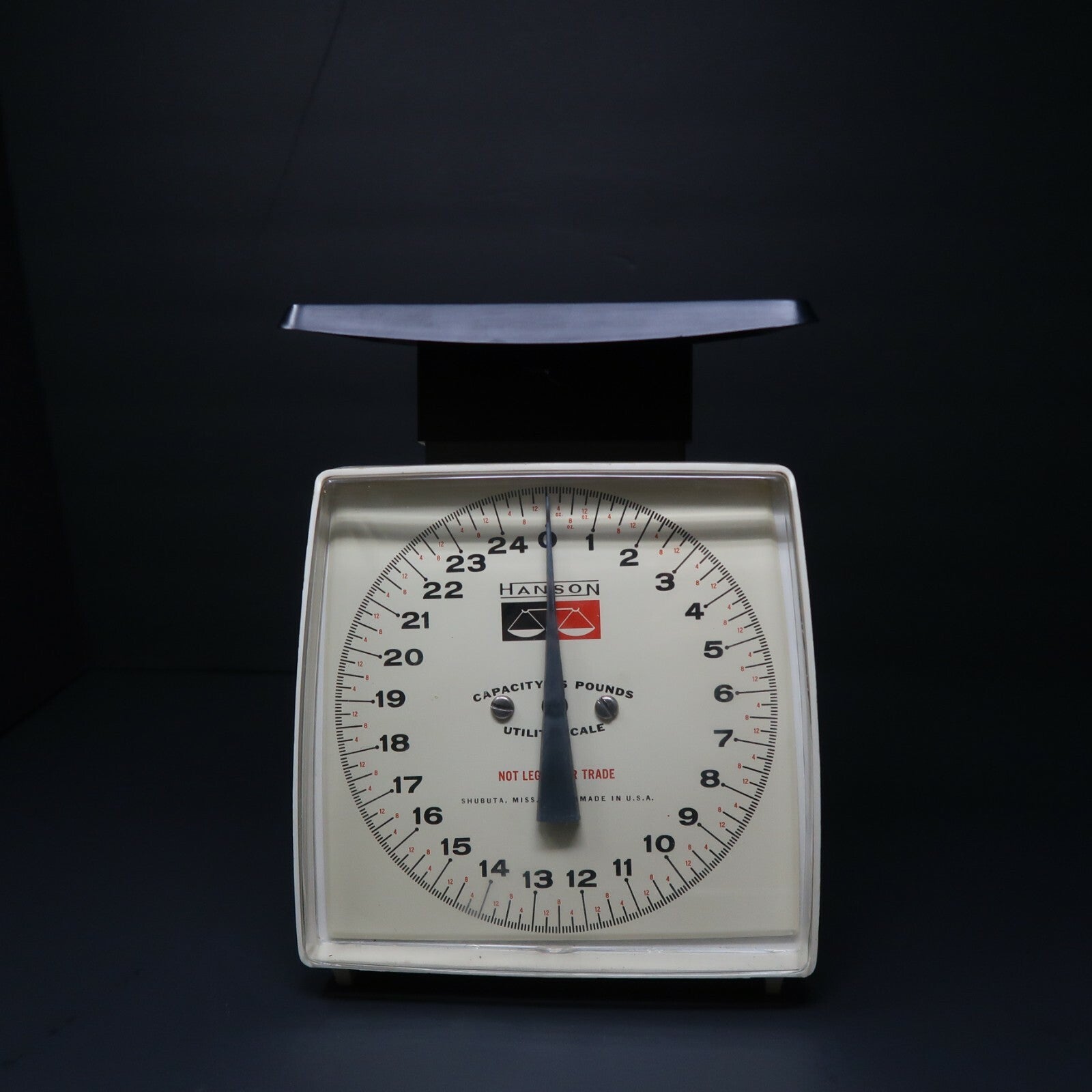 Vintage HANSON Kitchen 25 lb Scale H9" x W6" x D6.5" (2.11 lb)