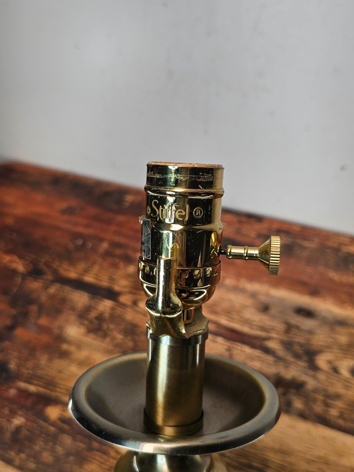 Stiffel Hollywood Regency Brass Table Lamp 21"H