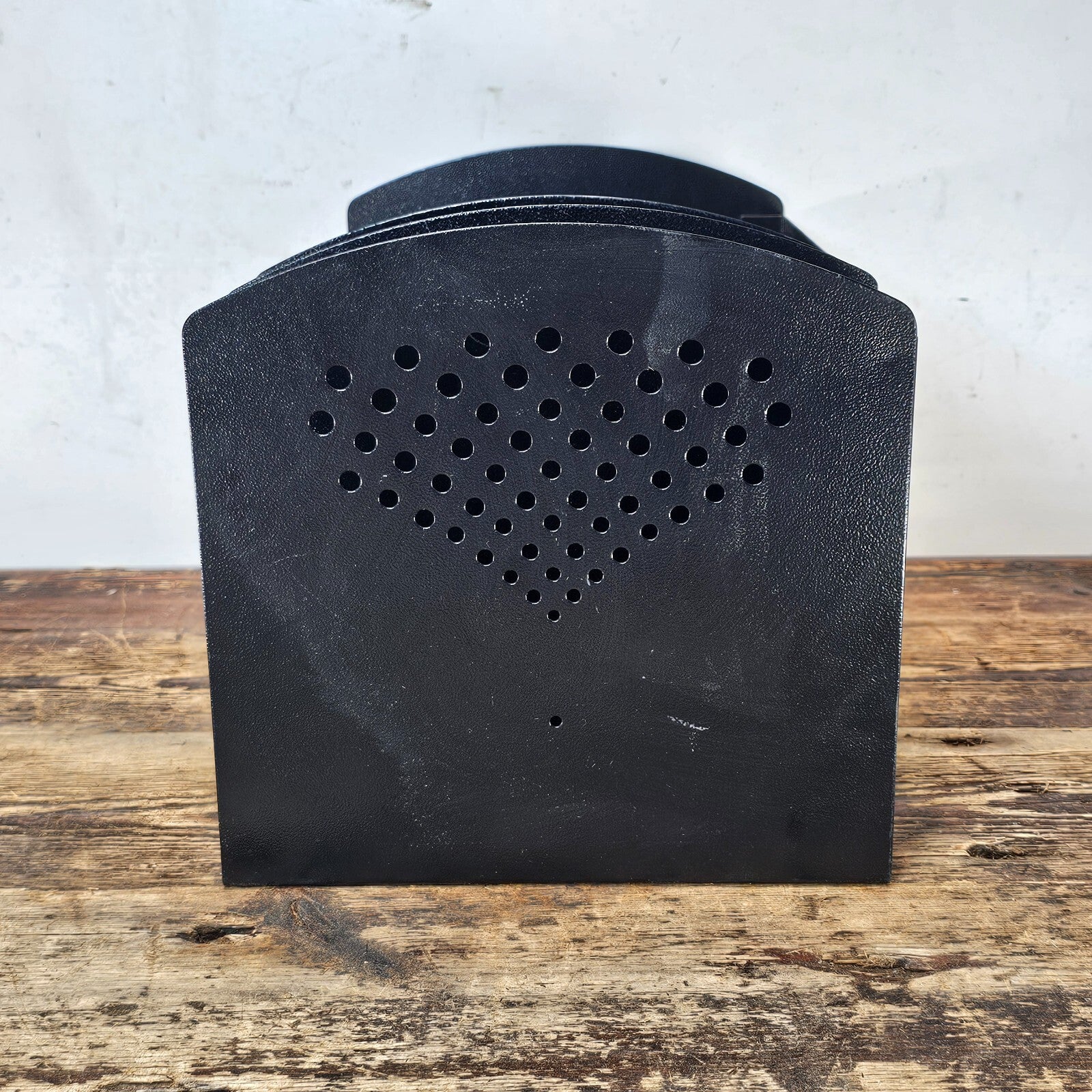 Vintage Black Metal Desk Organizer