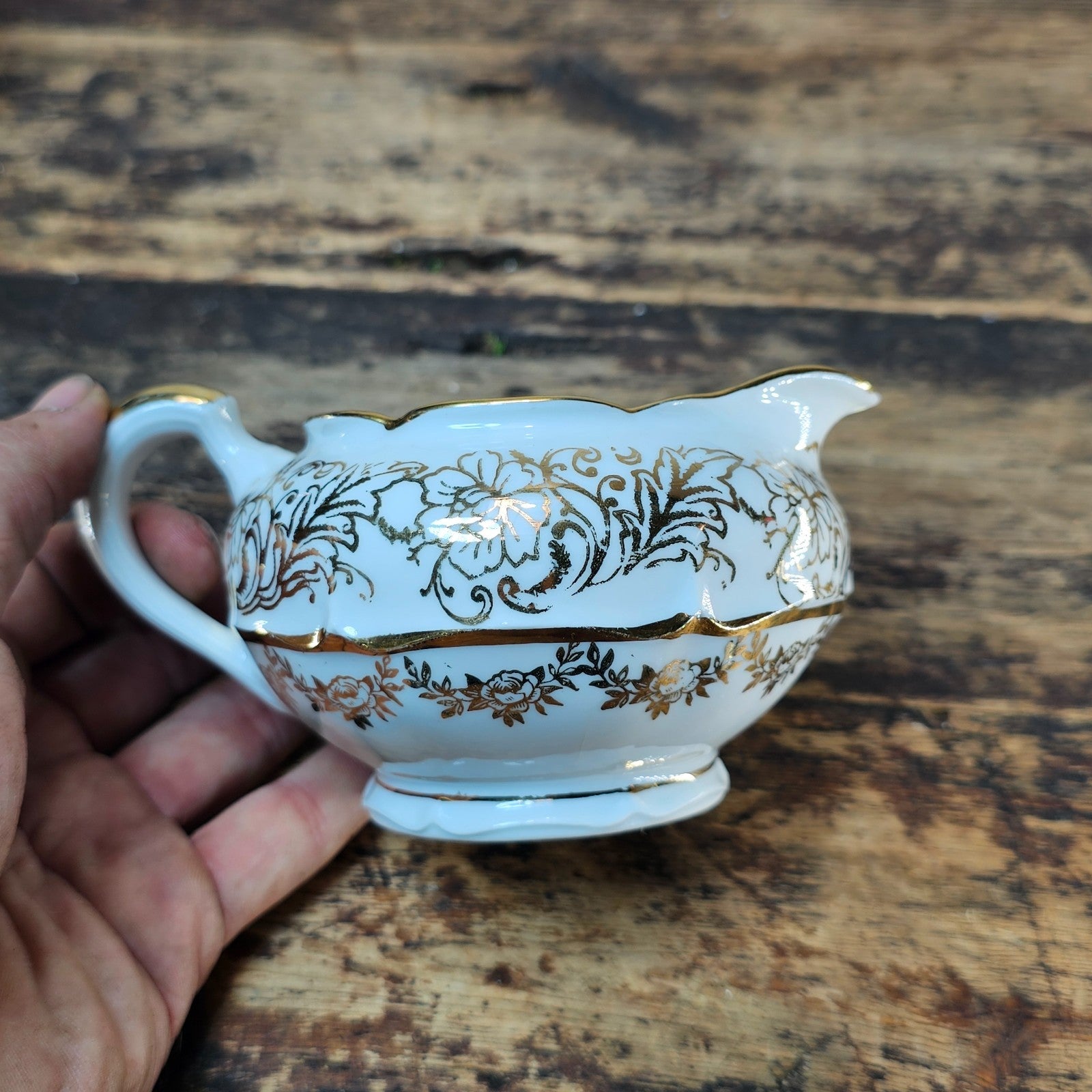 Vintage Haviland Limoges "Noble Ladies" Gold Gilt Tea Set - 5 Pcs