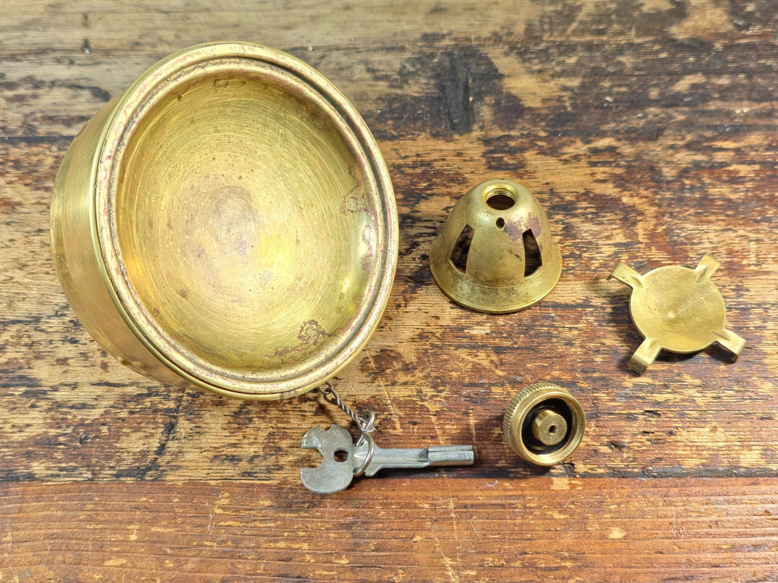 Vintage SVEA 123 brass camping stove — made in Sweden.