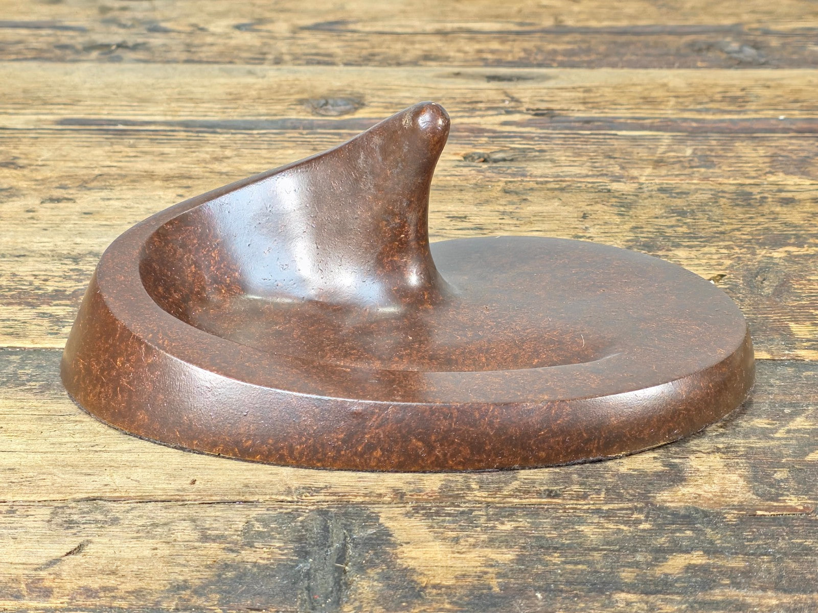 Vintage Lynette Decor Products Modernist Sculpture Tray – by Hal Reed – USA