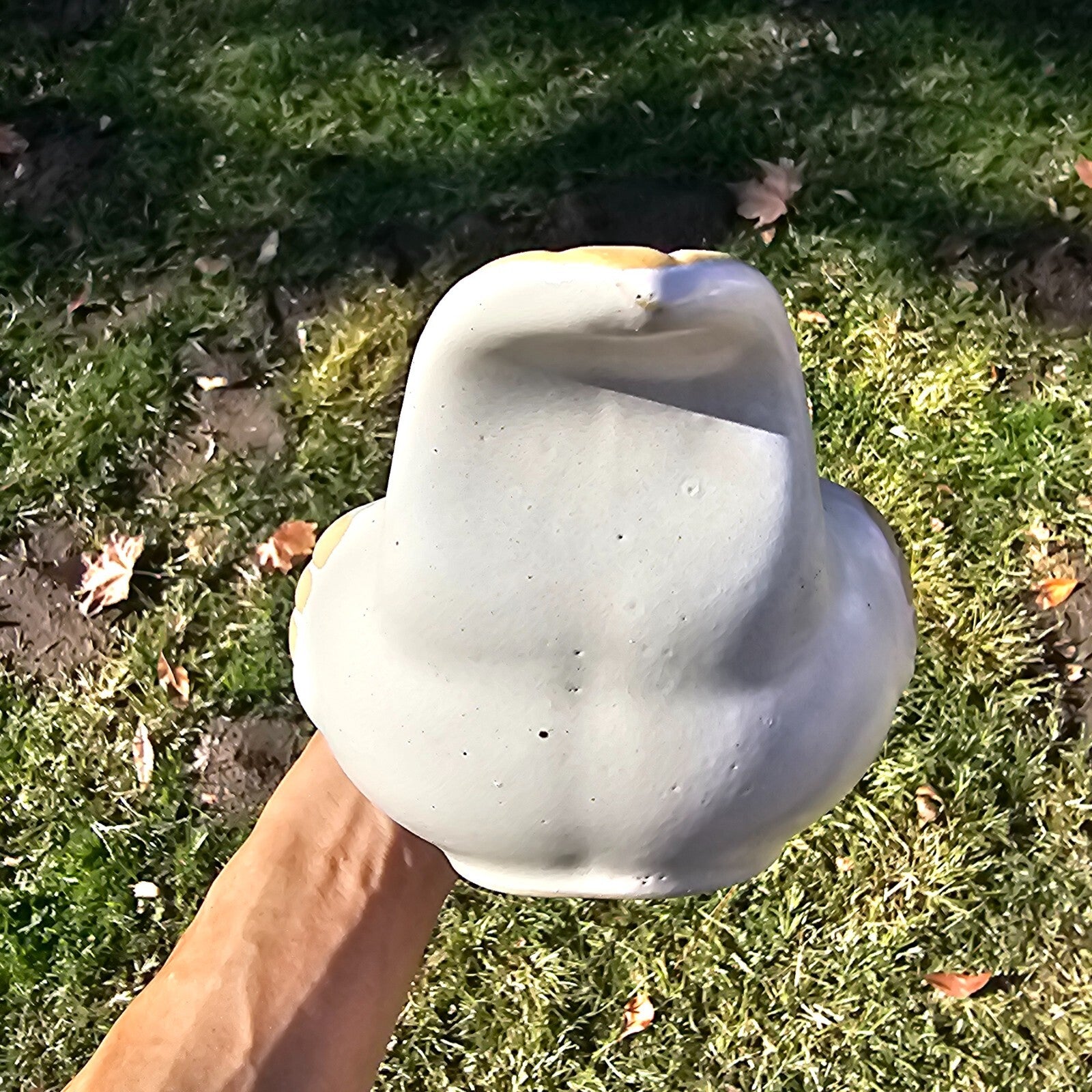 Vintage David Stewart Lions Valley Stoneware Hen Pottery Planter