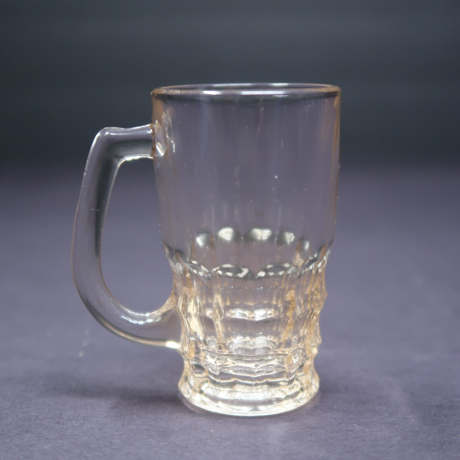 Libbey Crisal Portugal - Marinha Grande Beer Mug Shot Glass Light Pink H 2.5"