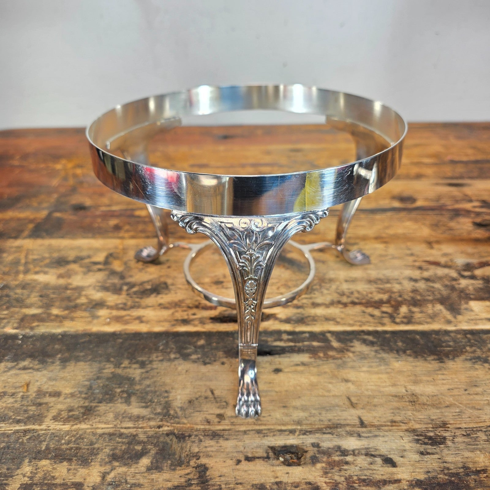 Antique International Silver Co. Silver Plate Chafing Dish – Complete with Stand