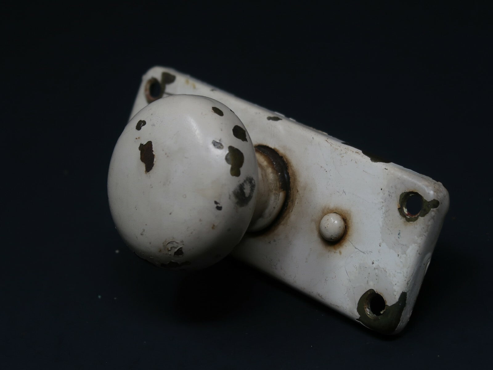 Antique Window Sash Lock Latch Hardware Knob Shabby Chic White (B)